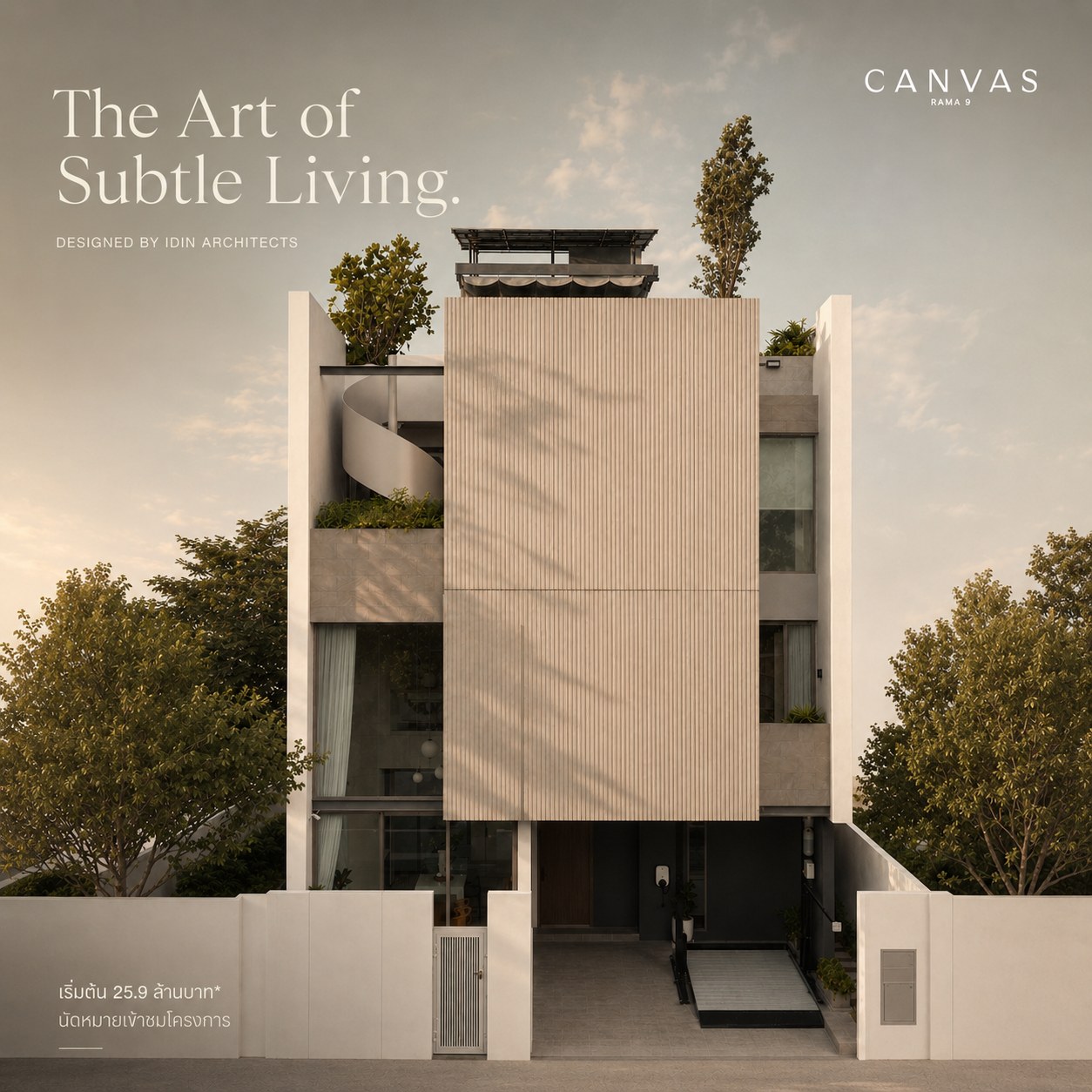 Canvas Rama 9 — The Art of Subtle Living, designed by IDIN Architects