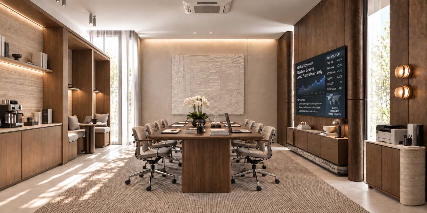 Meeting room, screen ready